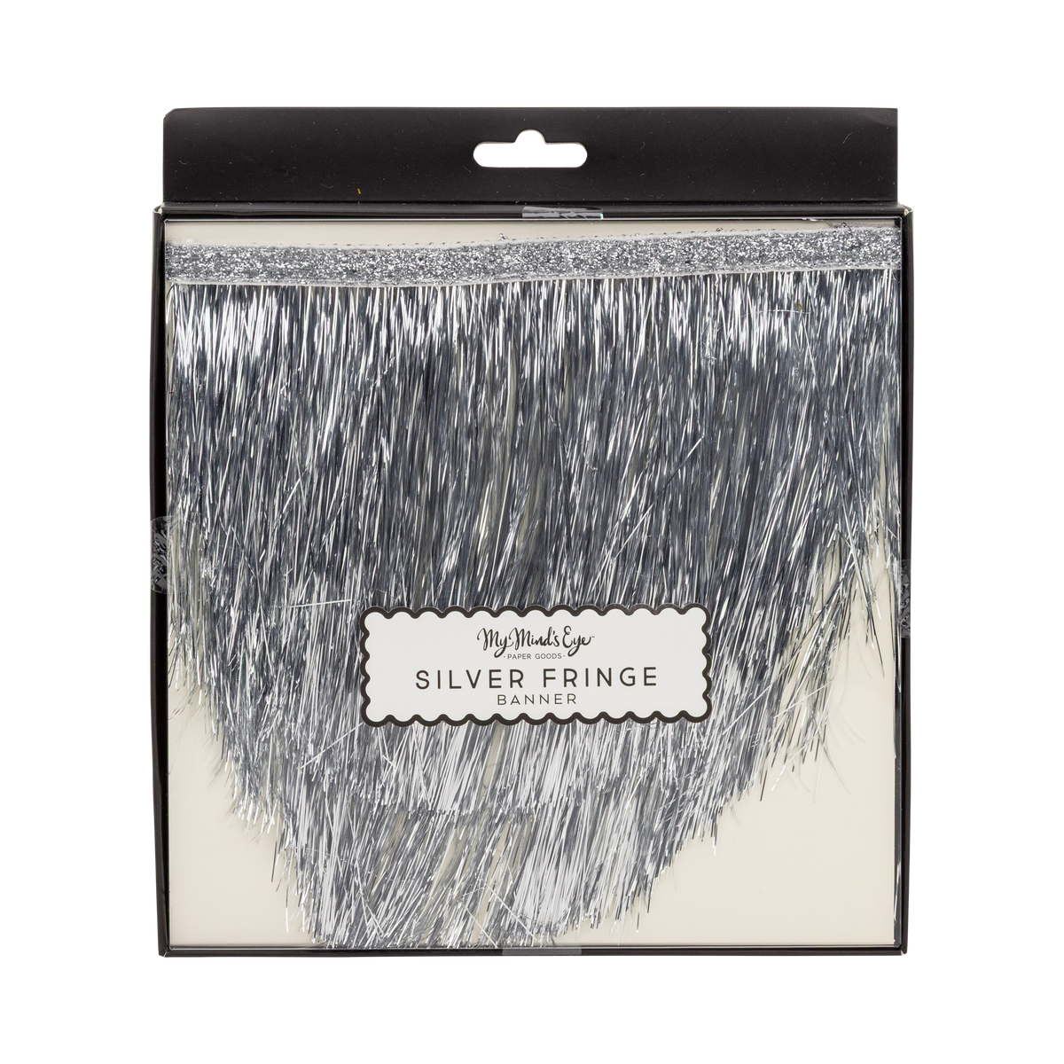 NYE1302 - Silver Mylar Fringe Double Banner