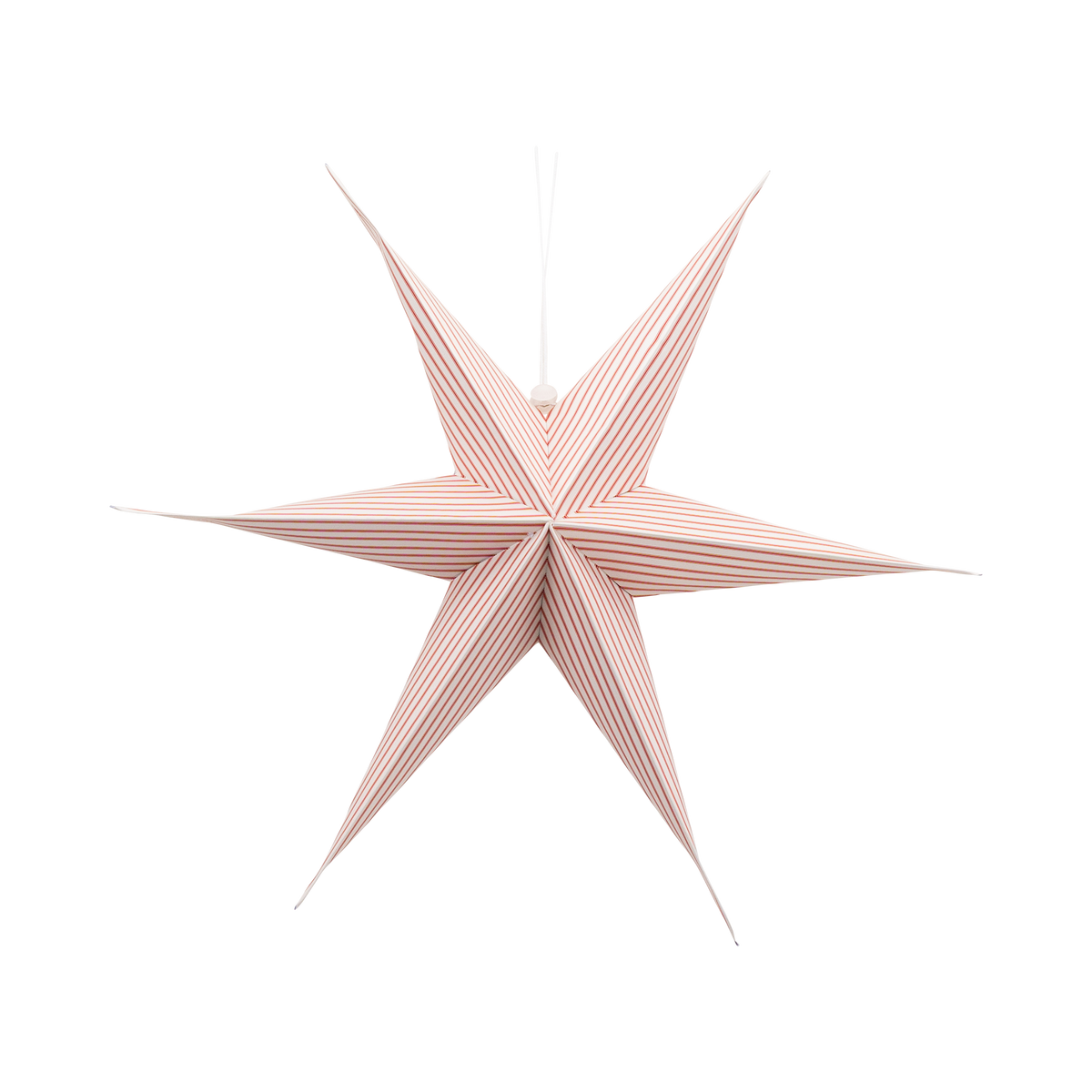 BEC1305 - Red and Cream Hanging Christmas Star Set