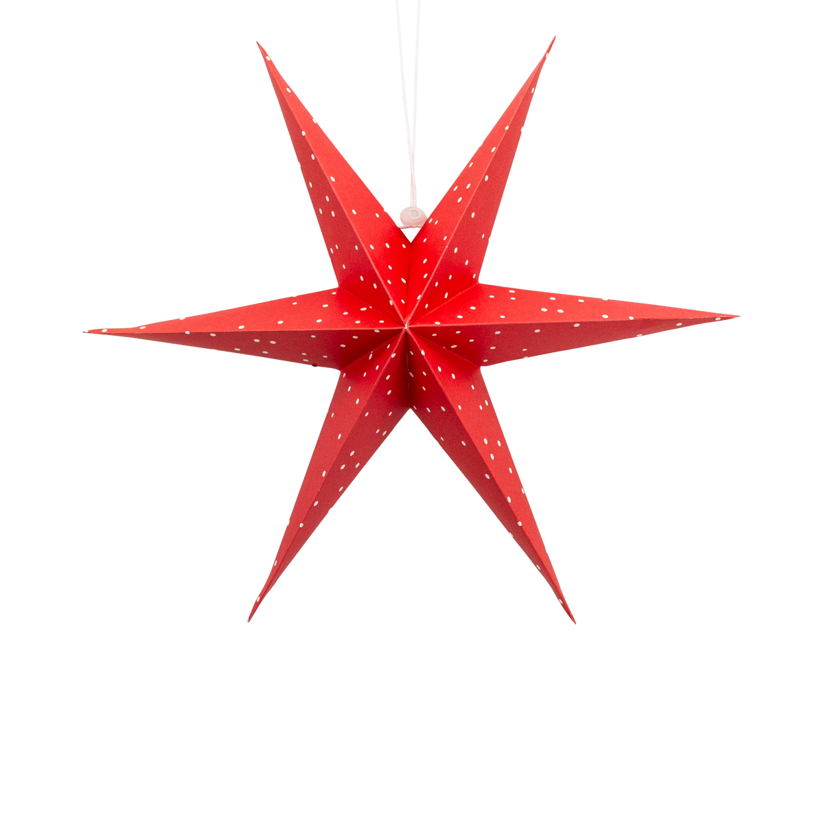 BEC1305 - Red and Cream Hanging Christmas Star Set