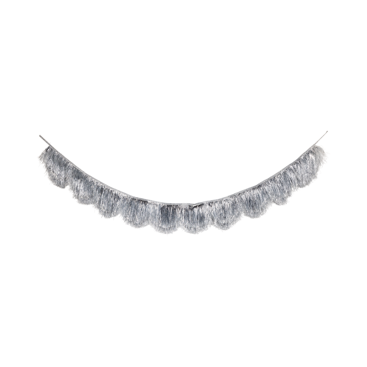 NYE1302 - Silver Mylar Fringe Double Banner